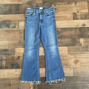 Mother The Weekender Fray in Groovin' Women's Size 26 Flare Bell Bottom Jeans